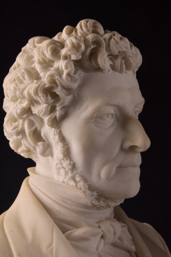 Antiquités - A pair life size 19th century white marble bust