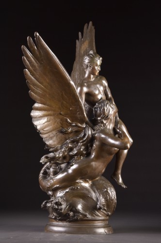 La Sirene or Allegory of Love - Denys PUECH (1854-1942) - Sculpture Style 