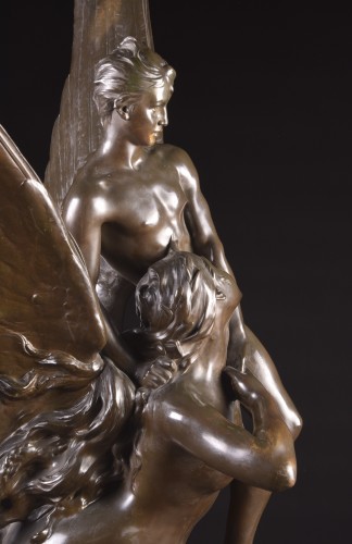 Sculpture Sculpture en Bronze - La Sirène ou Allégorie de l'Amour - Denys PUECH (1854-1942)