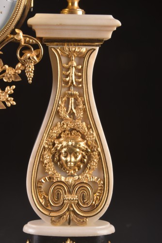 18th century - Louis XVI marble column clock