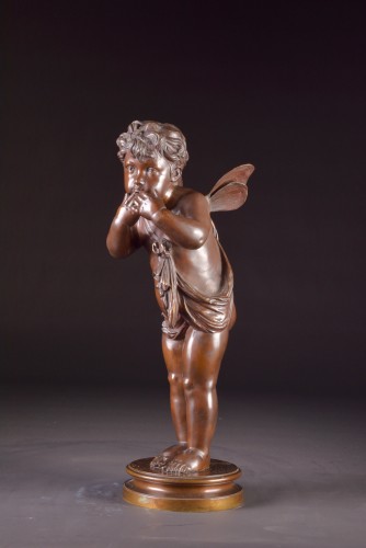 Sculpture  - Winged Cherub - Victor Rousseau (1865-1954)