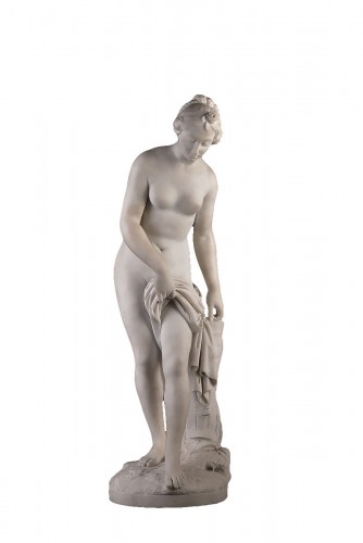 Bathing woman marble after Étienne-Maurice Falconet (1719-1791)