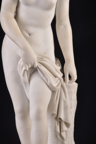 Baigneuse en marbre d'après Étienne-Maurice Falconet (1719-1791) - Mora Antiques