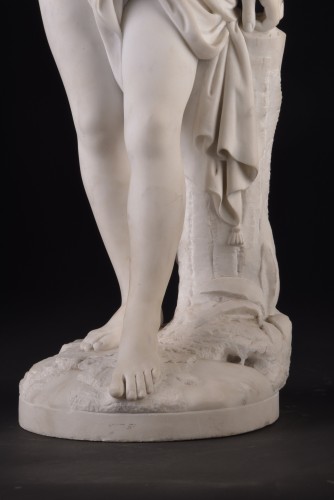 XIXe siècle - Baigneuse en marbre d'après Étienne-Maurice Falconet (1719-1791)
