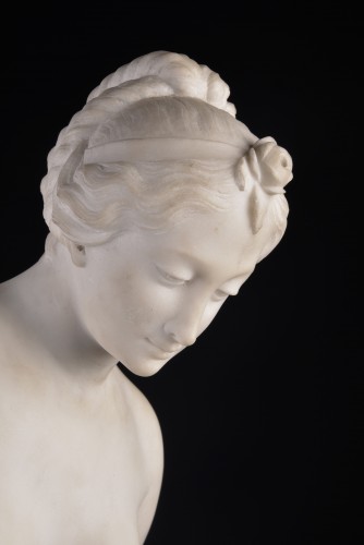 Napoléon III - Bathing woman marble after Étienne-Maurice Falconet (1719-1791)