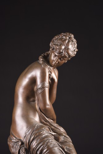 Venus at her bath - Mathurin Moreau (1822-1912) - Sculpture Style Napoléon III
