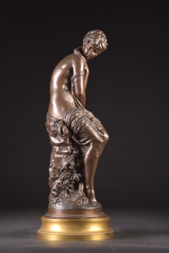 Sculpture Sculpture en Bronze - Vénus au bain  -  Mathurin Moreau (1822-1912)