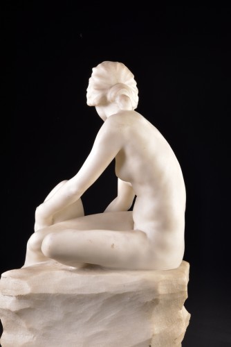 Jeune femme nue à l'amphore - G. PUGI (1850-1915) - Mora Antiques