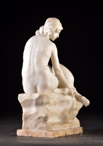 Antiquités - Jeune femme nue à l'amphore - G. PUGI (1850-1915)