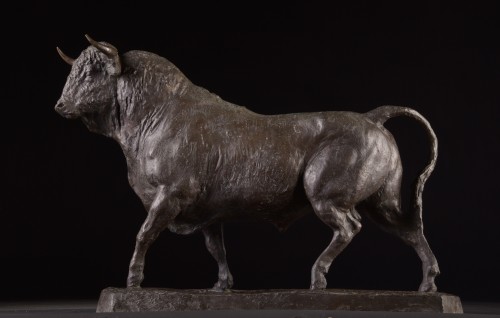 'Toro de Solida' par BENLLIURE, M. (Mariano Benlliure, 1862-1947) - Sculpture Style Art Déco
