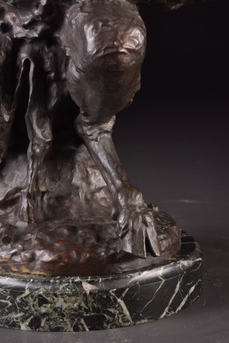 XIXe siècle - Satyre en bronze, d'après Clodion