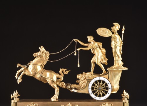 Grande Pendule de char Empire célèbre, Paris ca. 1805-1810 - Horlogerie Style Empire