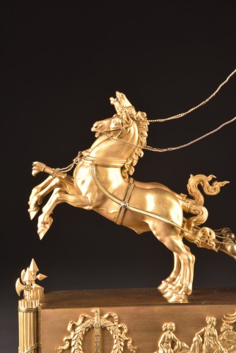 Grande Pendule de char Empire célèbre, Paris ca. 1805-1810 - Mora Antiques