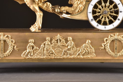 XIXe siècle - Grande horloge de char Empire célèbre, Paris ca. 1805-1810