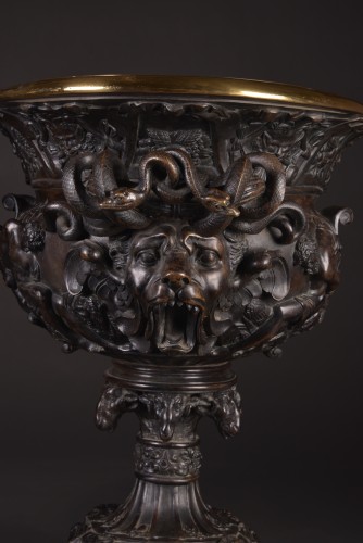 Objet de décoration Cassolettes, coupe et vase - Grande paire de vases néoclassique en bronze Napoléon III