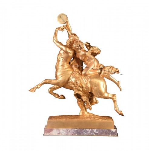 « Nessus et Deianeira » bronze doré - A.J. Le Duc (1848-1918)