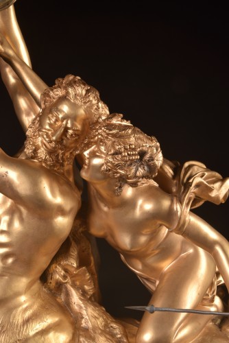 “Nessus and Deianeira” gilded bronze - A.J. Le Duc (1848-1918) - 