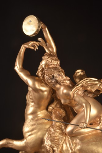 19th century - “Nessus and Deianeira” gilded bronze - A.J. Le Duc (1848-1918)