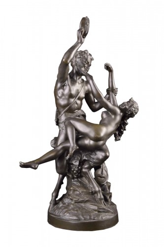 Satyer and bacchante, after Clodion (1738-1814)