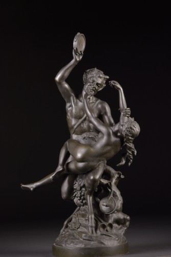 Satyre et bacchante, d'après Clodion (1738-1814) - Mora Antiques