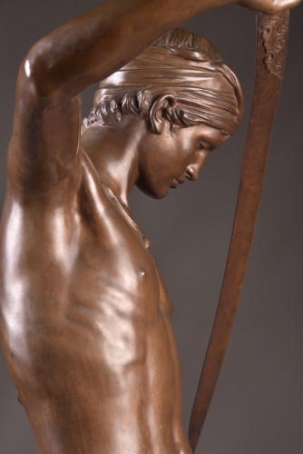 Sculpture  - David vainqueur - Antonin Mercié (1845-1916), ca. 1870
