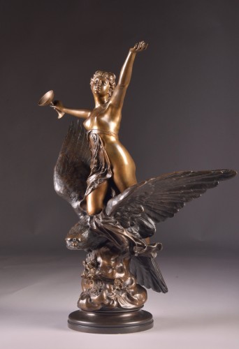 Hebe et l'Aigle  -  Luca Madrassi (1848-1919) - Mora Antiques