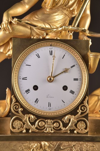 Large France Empire clock, with Diana  - Empire