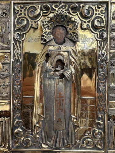 Icon of Saint Abraham of Galich with Scenes from His Life - 