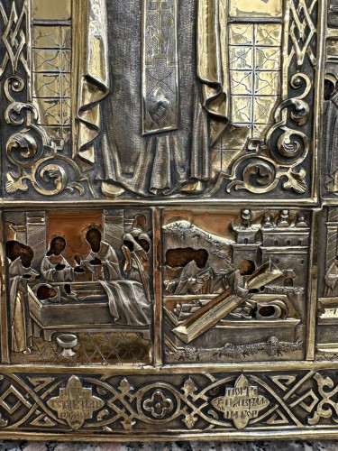  - Icon of Saint Abraham of Galich with Scenes from His Life