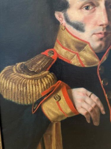 Portrait of a French officer circa 1810-1820 - Paintings & Drawings Style Restauration - Charles X