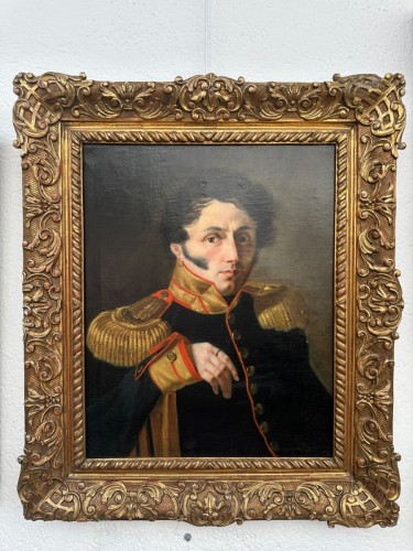 Portrait d'un officier français vers 1810-1820 - NewAGG Raritet Antique Gallery