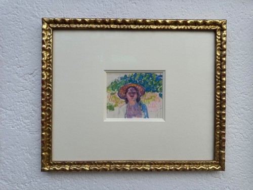  - Théo van RYSSELBERGHE (1862–1926) — Jeune femme au chapeau, c. 1902