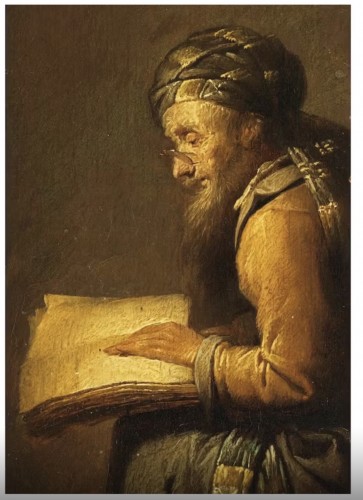 Benjamin Gerritsz Cuyp (1612-1652), A Jew Reading the Talmud - Paintings & Drawings Style 