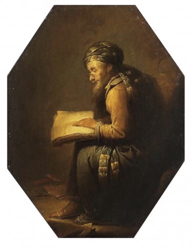 Paintings & Drawings  - Benjamin Gerritsz Cuyp (1612-1652), A Jew Reading the Talmud
