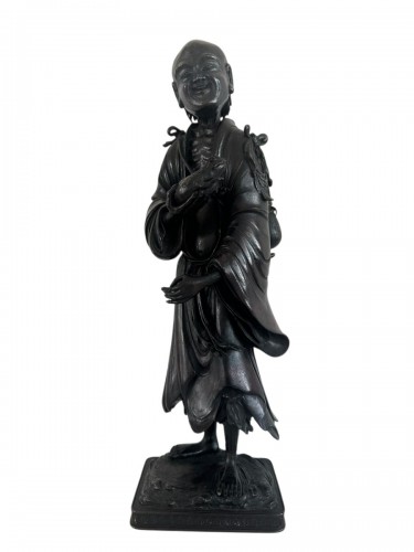 Bronze de Gama Sennin par Honma Takusai, Japon époque Meiji (1868–1912)