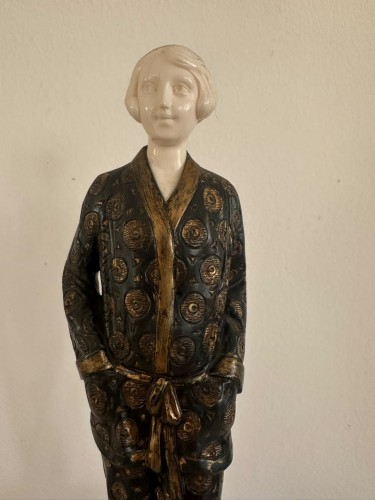 Georges Rigot, Pyjama Girl circa 1920–1930 - Sculpture Style Art Déco