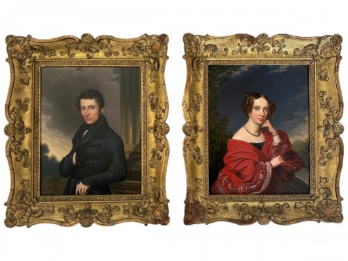 Paire de portraits de Leopold Fertbauer (1802–1875)
