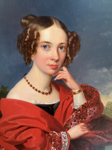19th century - Pair of Portraits by Leopold Fertbauer (1802–1875)