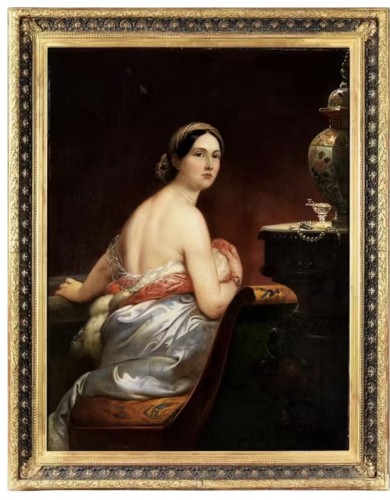 Charles-Louis Bazin (1808–1859), Portrait d’une Odalisque