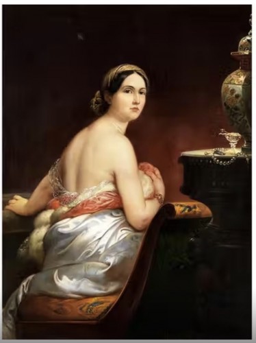 Charles-Louis Bazin (1808–1859), Portrait of an Odalisque - Paintings & Drawings Style 