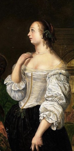Workshop of Frans van Mieris the Elder (1635–1681), Woman before a Mirror - 