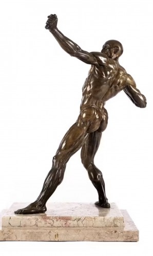 Bronze Sculpture “The Archer” - Follower of Willem van Tetrode - 
