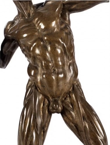 Bronze Sculpture “The Archer” - Follower of Willem van Tetrode - 