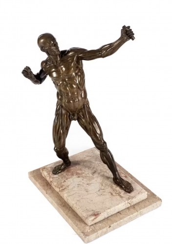 Antiquités - Bronze Sculpture “The Archer” - Follower of Willem van Tetrode