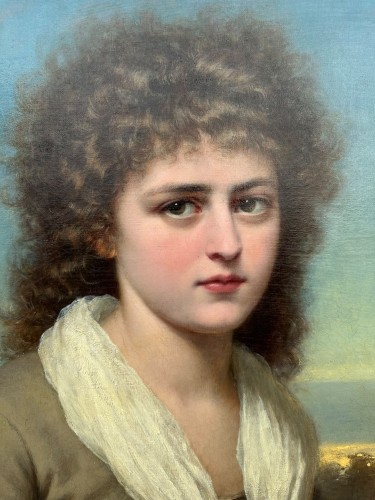 Tableaux et dessins  - Adalbert Franz Eugen Begas (1836–1888)« La Chanson Populaire »