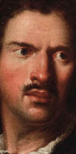 Portrait of an Unknown Man with an Earring, attributed to Nicolò Cassana - 