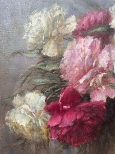 Paintings & Drawings  - Henczné Deák Adrienne (1890–1957)  - Still Life with Peonies