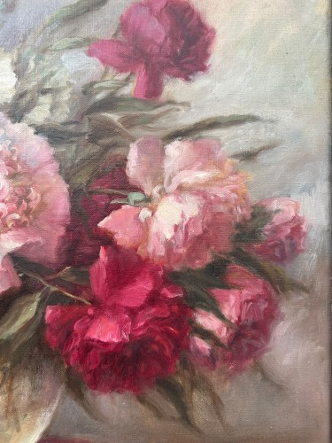 20th century - Henczné Deák Adrienne (1890–1957)  - Still Life with Peonies