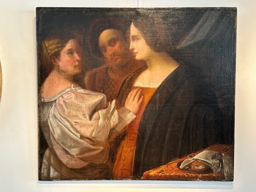 Triple portrait, Attributed to Giovanni Cariani (1485–1547)  - Paintings & Drawings Style 
