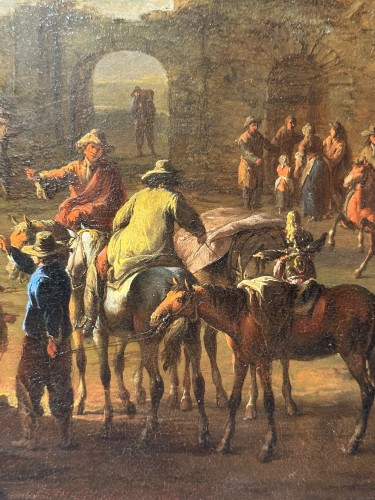 Tableaux et dessins  - Franz de Paula FERG (1689-1740) - ruines animées
